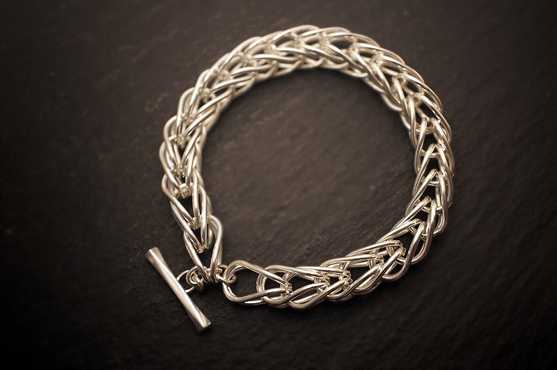 925 纯银 Tutti Bracelet (9mm) (手作) - B109 - 手链/手环 - 纯银 银色