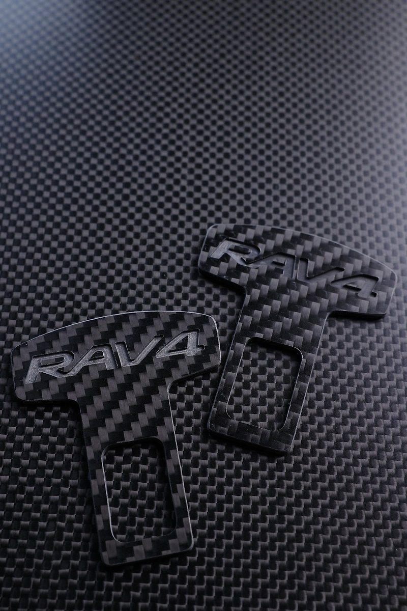 RAV4 TOYOTA专用正碳纤维安全带扣 汽车安全带扣 - 数码小物 - 碳纤维 