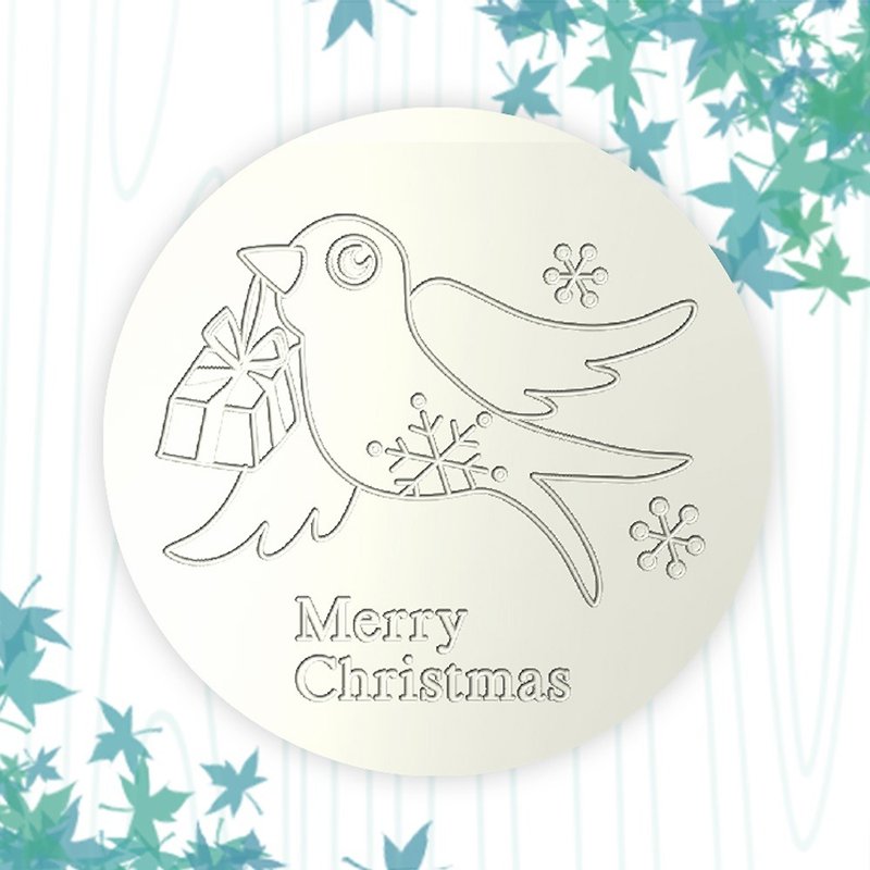 【交换礼物】 圣诞礼物系列-圭藻土吸水杯垫(DIY上色) - 杯垫 - 其他材质 白色