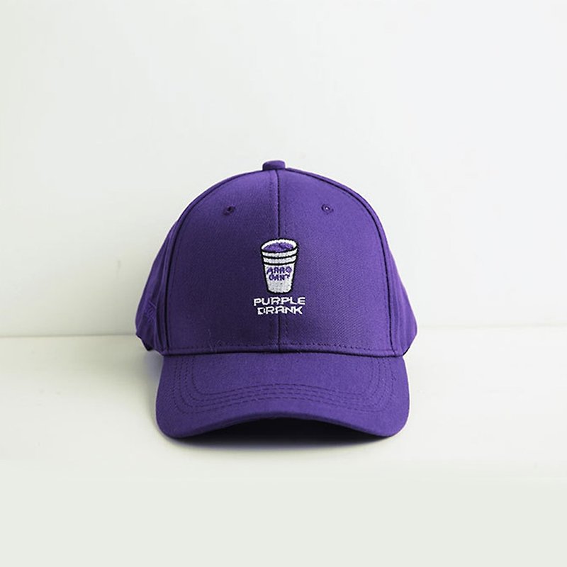 韩版饮料刺绣棒球帽M8117 - 帽子 - 棉．麻 紫色