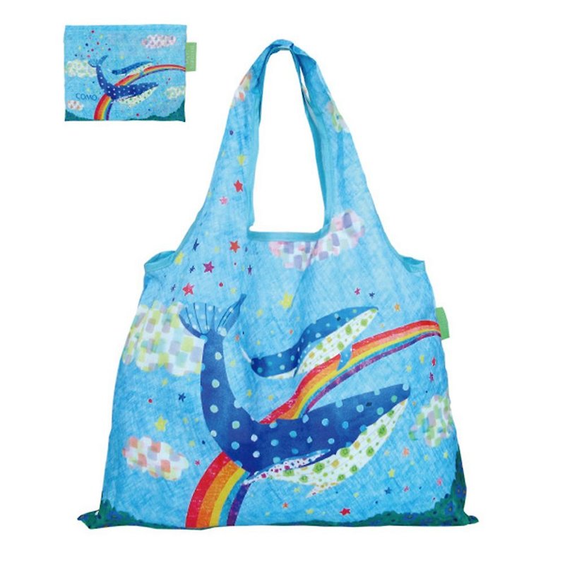 日本 Prairie Dog 设计包/环保袋/购物袋/手提袋 - 鲸鱼 - 手提包/手提袋 - 聚酯纤维 