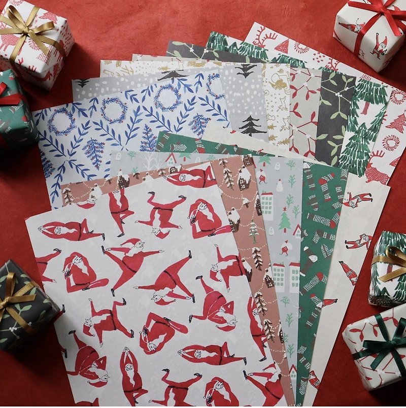 Wrapping Paper 25p  CHRISTMAS Selection / Figs File - 信封/信纸 - 纸 多色
