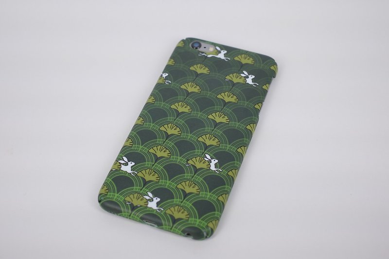奔跑兔子 iPhone Android phone case手机壳 全包边 绿色 兔子 - 手机壳/手机套 - 塑料 绿色
