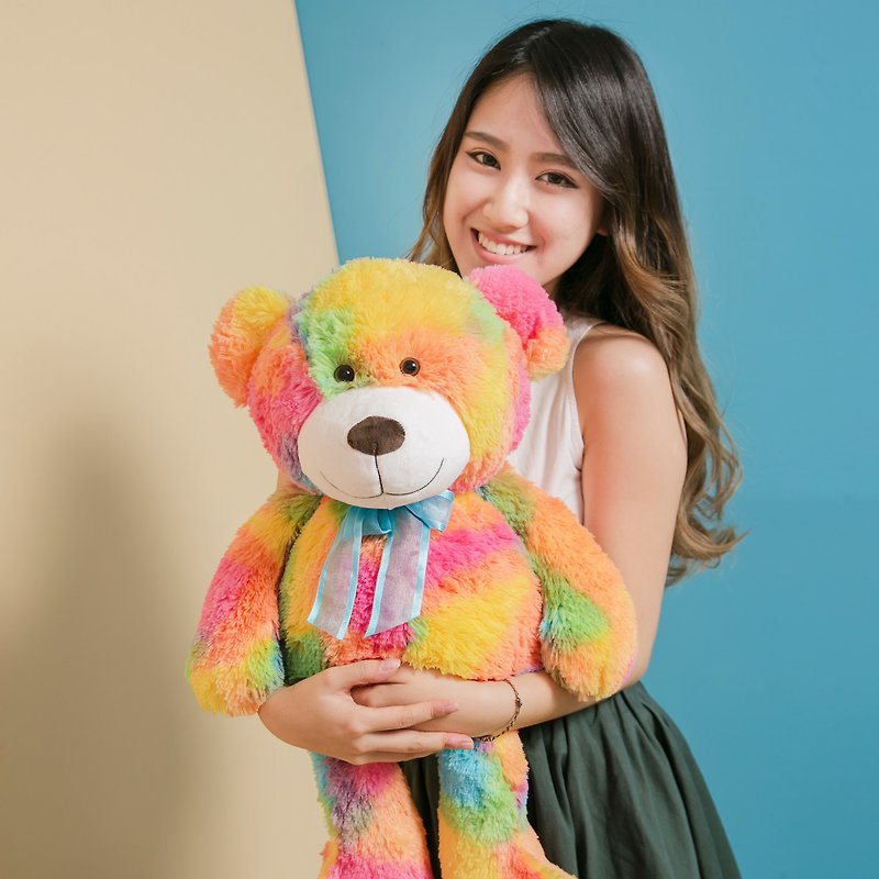 CANDY BEAR   25寸彩虹糖熊 - 玩偶/公仔 - 聚酯纤维 多色