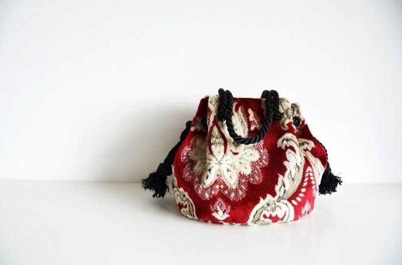 ベニスマリンバッグ　レッド - 手提包/手提袋 - 棉．麻 红色