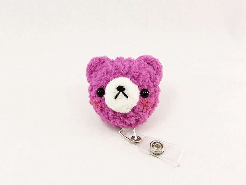 葡萄熊-熊-票卡夹-悠游卡 - 证件套/卡套 - 聚酯纤维 紫色