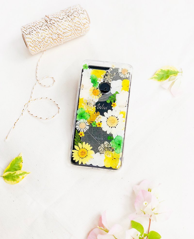 绿油油 押花 手机壳 Pressed Flower Phone Cases - 手机壳/手机套 - 植物．花 绿色