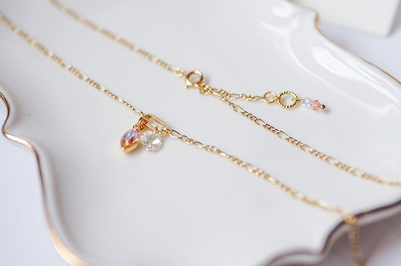 Pinku Pinku Collection - Necklace - 项链 - 水晶 粉红色