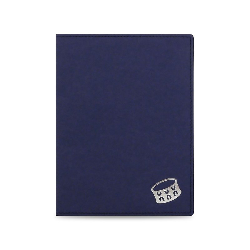 【DoBo】水洗牛皮手札套组(蓝) - 护照夹/护照套 - 纸 蓝色