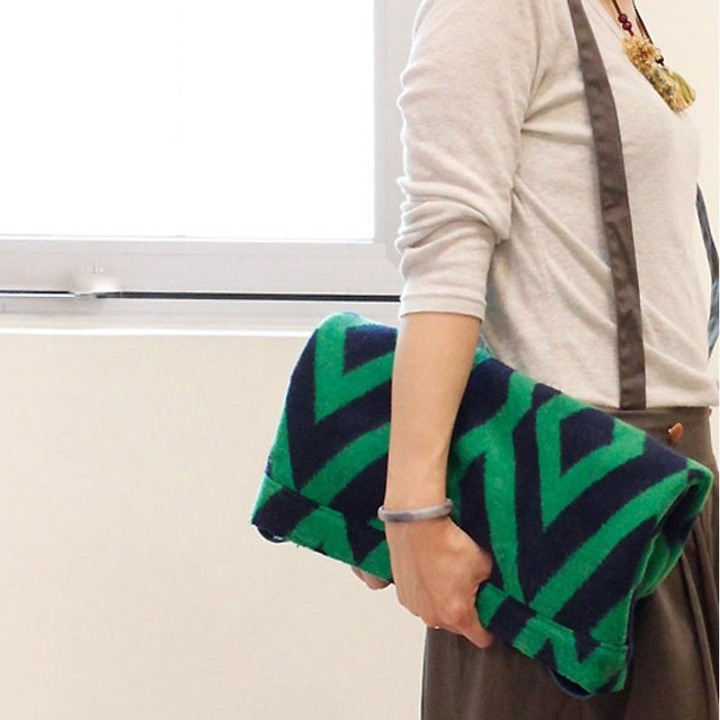 ☆ Palette ☆ 彡 パレット ２ＷＡＹ クラッチ トート バッグ - 手提包/手提袋 - 聚酯纤维 绿色