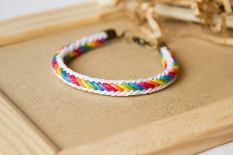 Rainbow / 手工编织手环 - 手链/手环 - 其他材质 多色