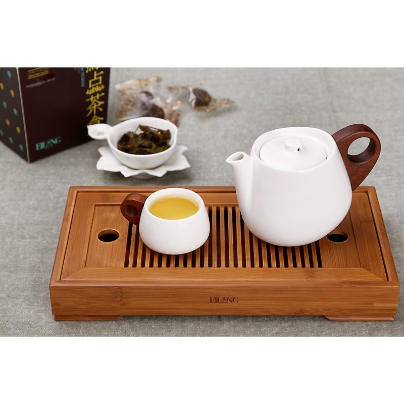 迷你竹茶盘(27 x 14 x 3.5 cm) - 茶具/茶杯 - 木头 咖啡色