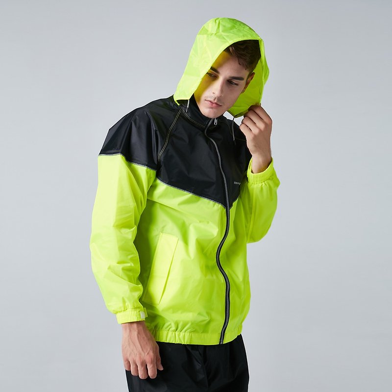 BAOGANI宝嘉尼 B02极限跑酷雨衣(萤光黄) - 雨伞/雨衣 - 防水材质 黄色