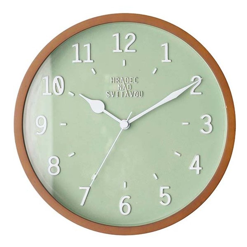 Norjso- 简约马卡龙造型挂钟(绿) - 时钟/闹钟 - 木头 绿色