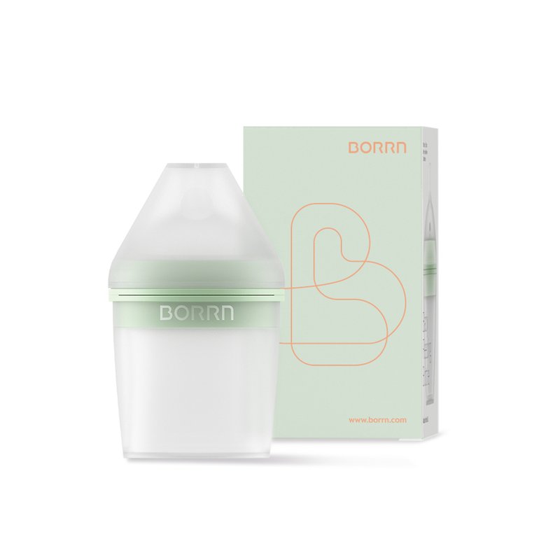 【英国设计制造】BORRN婴儿硅胶奶瓶 食品级 海洋绿 - 奶瓶/奶嘴 - 硅胶 绿色