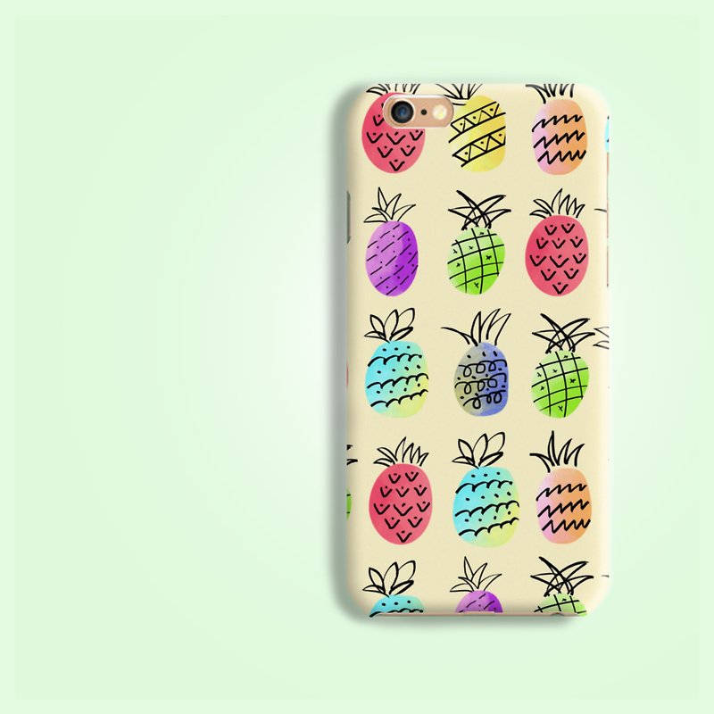 凤梨菠萝磨砂手机壳硬壳保护壳iPhone XS Plus Galaxy S9 note 9 - 手机壳/手机套 - 塑料 