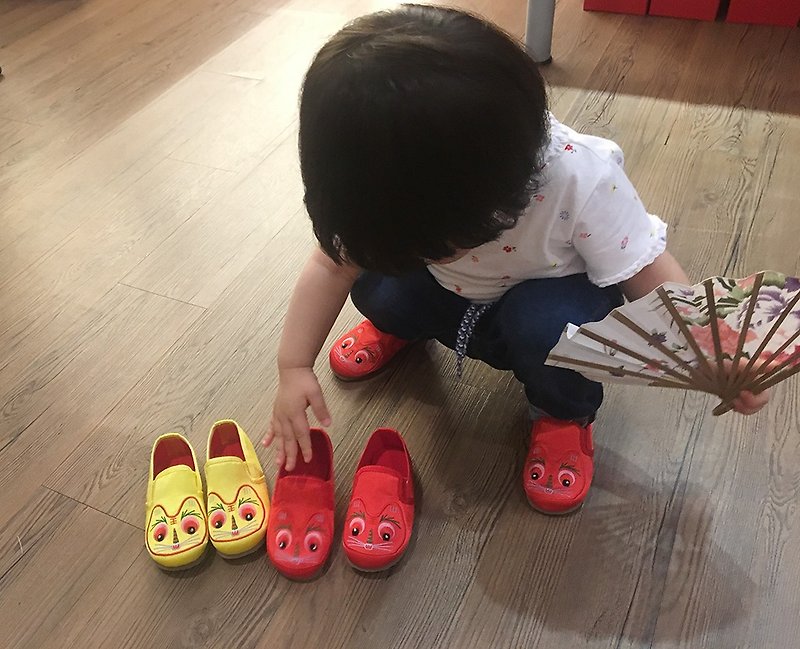 童鞋 老虎鞋 红色 - 童装鞋 - 棉．麻 红色