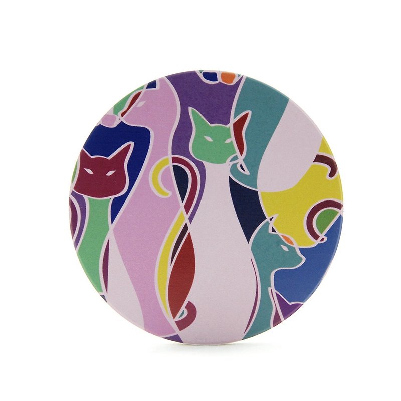 新创设计师-吸水杯垫：【猫窝】 (圆/方)-850 Collections,EB1AF02 - 杯垫 - 陶 紫色
