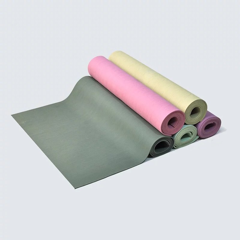 福利品 台湾制 木纹天然橡胶耐磨防滑瑜珈垫
