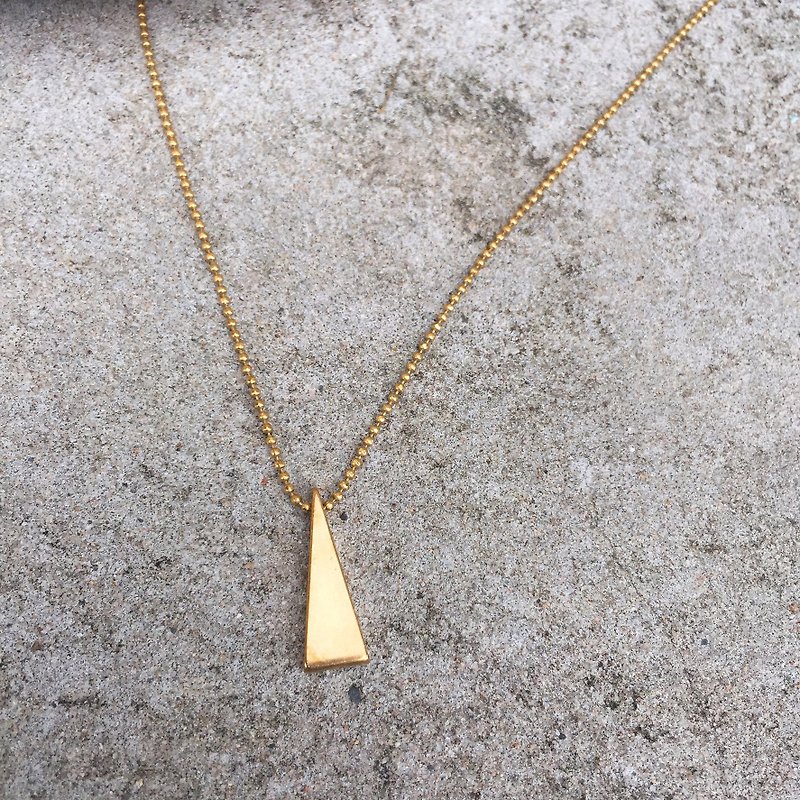 Sienna三角铜项链 - 项链 - 其他金属 金色