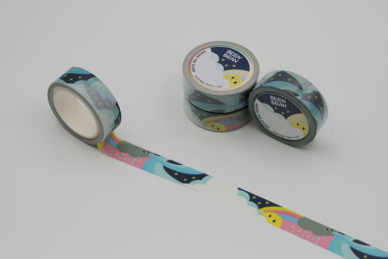 Among the Cloud washi masking tape (15mm x 10m paper tape) - 纸胶带 - 纸 多色