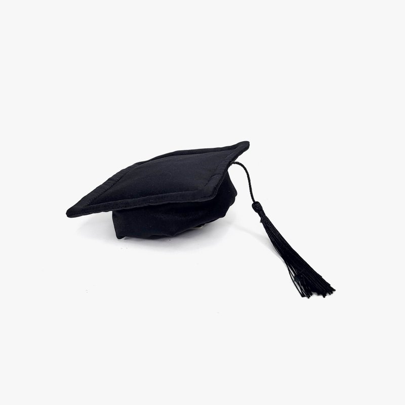 【Momoji】 宠物帽 - Baccalaureate Regalia Cap - 衣/帽 - 聚酯纤维 黑色