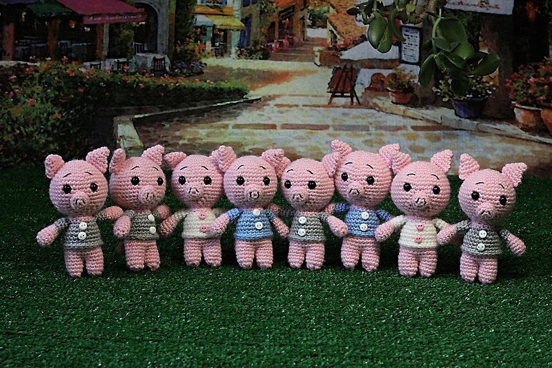 Crochet pig, Crochet pig, Stuffed toy, pigy toy, knitted pig, Cute plush pig - 玩具/玩偶 - 羊毛 