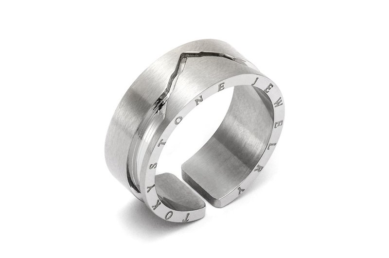 CLASSIC M Thick 精钢戒指 - 戒指 - 其他材质 银色