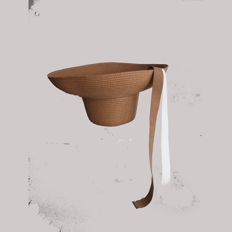 ストローハット ハット 帽子 ペーパー 高級 麦わら帽子 バオ ラフ 上品 ユニセックス 顎紐 - 帽子 - 纸 多色