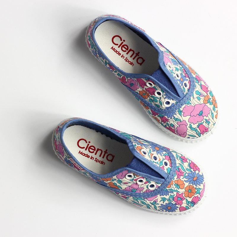 西班牙国民帆布鞋 CIENTA 55076 90浅蓝色 幼童、小童尺寸 - 童装鞋 - 棉．麻 蓝色