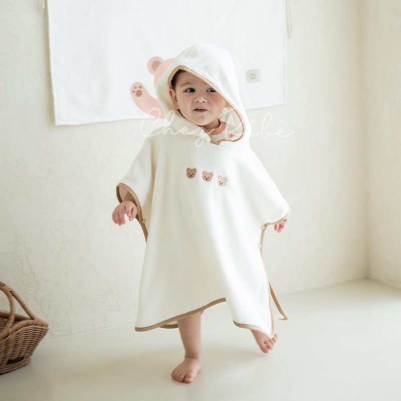 韩国Chezbebe 经典小熊可爱浴袍 - 婴儿床上用品 - 棉．麻 