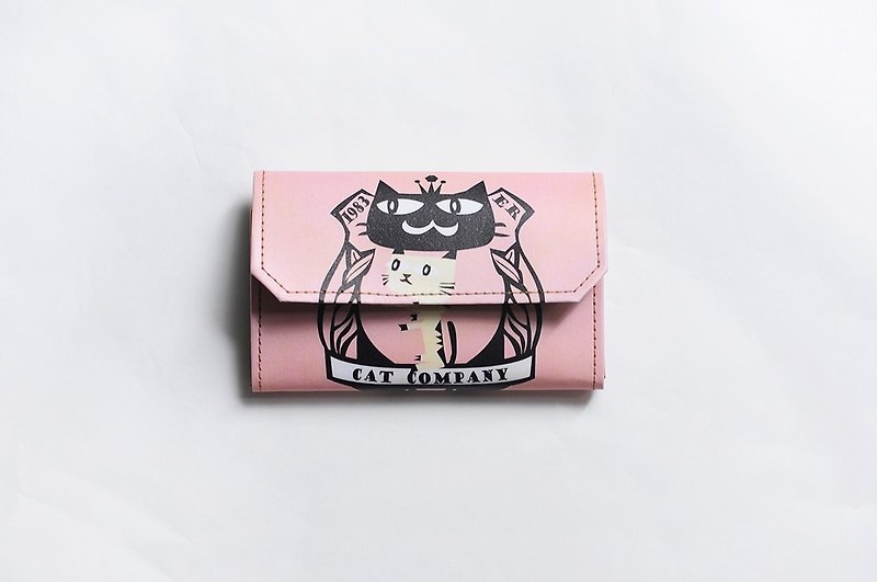 小纸包/卡片零钱包-小猫两三只 - 零钱包 - 纸 粉红色