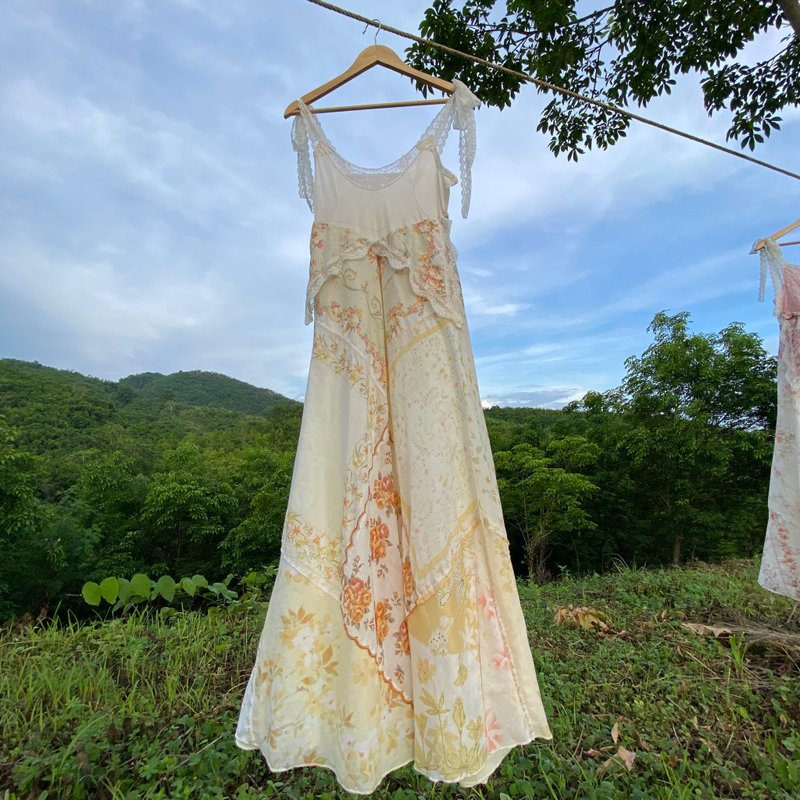 New dress - 洋装/连衣裙 - 棉．麻 金色