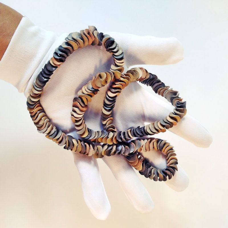 Handmade Clay Beads Necklace (Long) - 项链 - 陶 