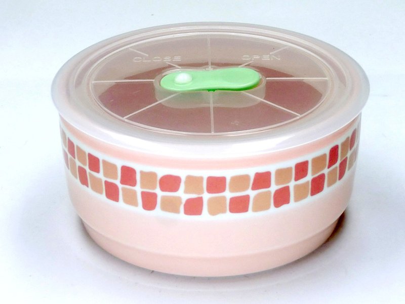 马赛克系列-保鲜碗/密封罐/便当盒(粉嫩) - 便当盒/饭盒 - 陶 粉红色