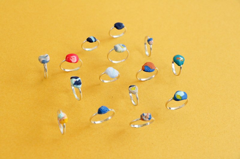 Hsin Hsiu Yao专属你的小陶石戒指-订制款 - 戒指 - 其他金属 银色