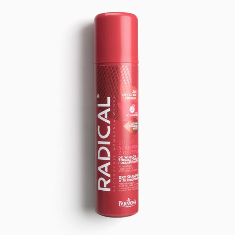 【干洗发】RADICAL 马尾草修护二合一干洗发喷雾 - 洗发用品 - 其他材质 红色