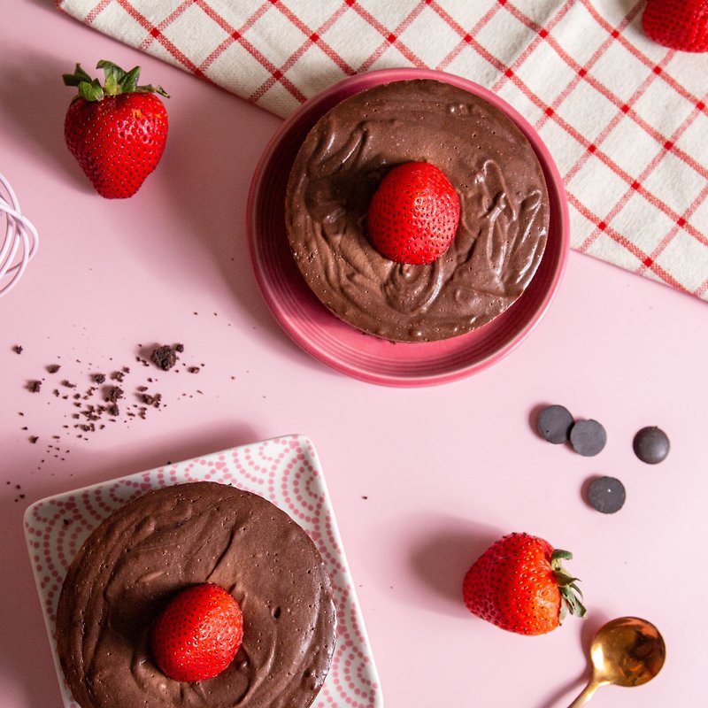 4入4寸草莓生巧克力蛋糕 - 蛋糕/甜点 - 新鲜食材 咖啡色