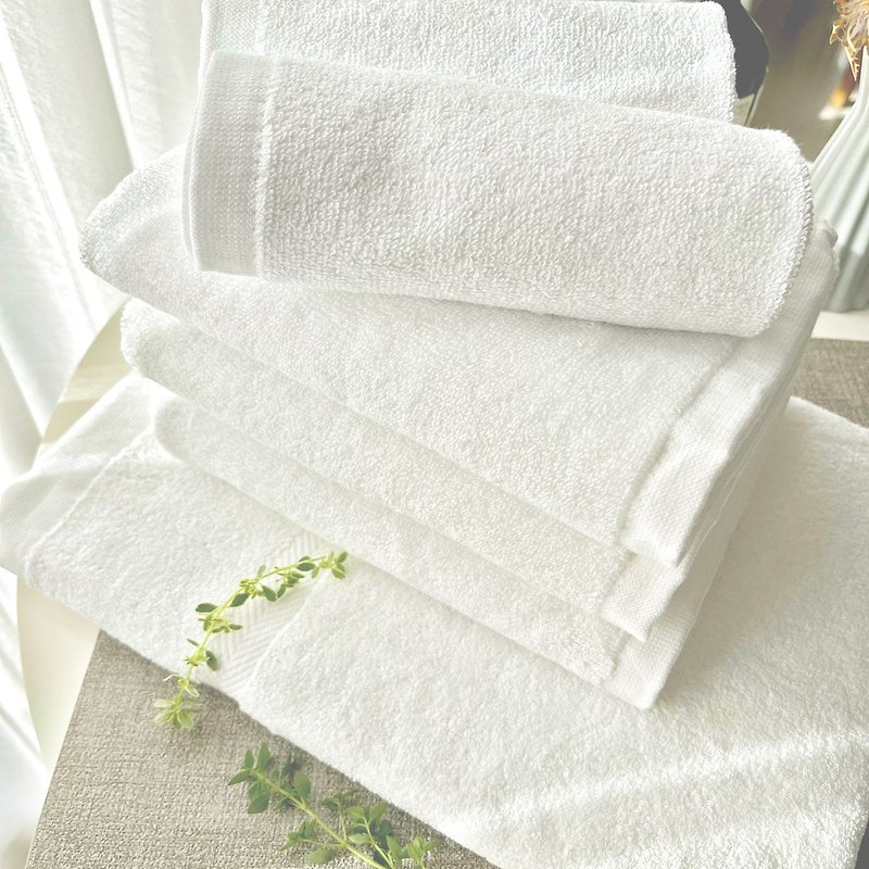 MIT制造 饭店厚款加长浴巾 100%纯棉 饭店白 - 卫浴用品 - 棉．麻 
