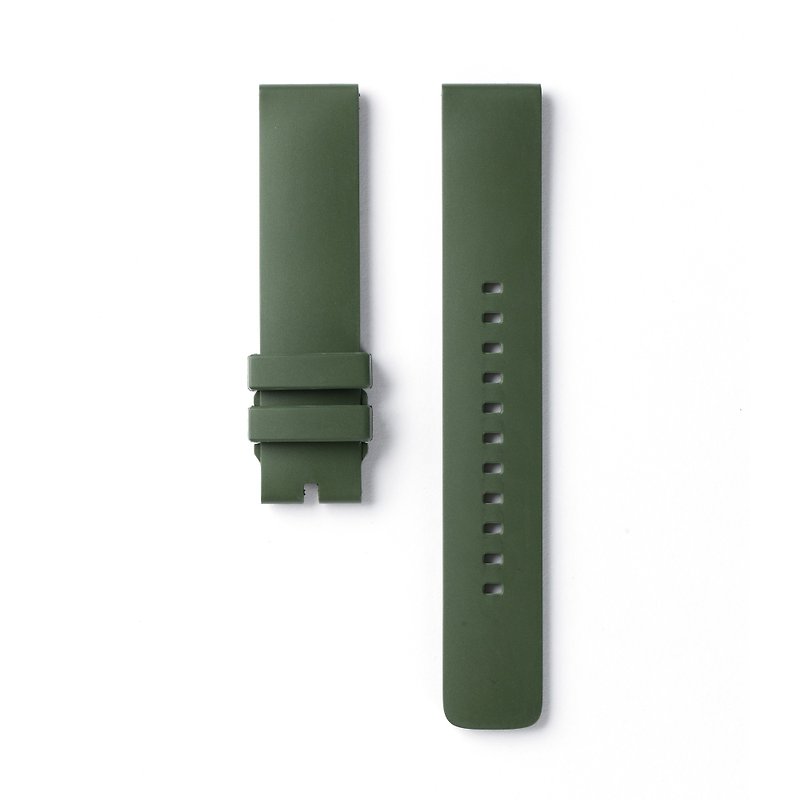 氟橡胶表带 20mm(四度空间腕表42mm适用) - 表带 - 橡胶 绿色