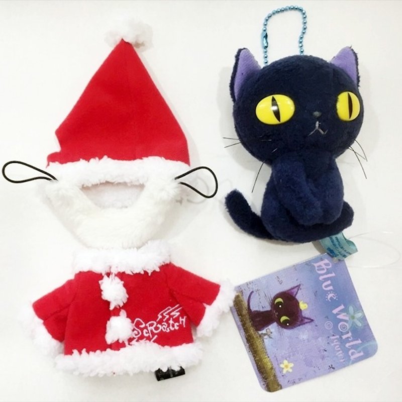 【圣诞版】BLUE WORLD ,日本蓝猫可拆式 绒毛玩偶吊饰 10CM_Blue  - 玩具/玩偶 - 其他材质 蓝色