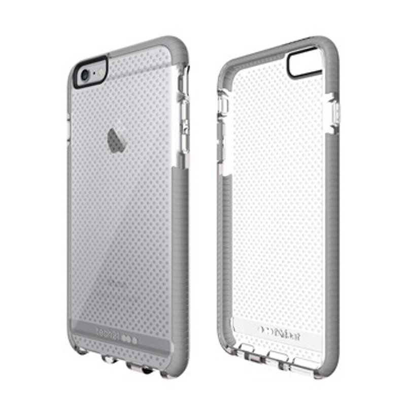 Tech21 英国超冲击 Evo Mesh iPhone 6/6S Plus 防撞软质保护壳 - 透明灰 ( 5055517399654 ) - 手机壳/手机套 - 其他材质 灰色