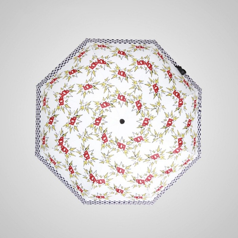 【德国kobold】BOB时尚 超轻巧抗UV防晒三折伞-红白映衬 - 雨伞/雨衣 - 其他材质 