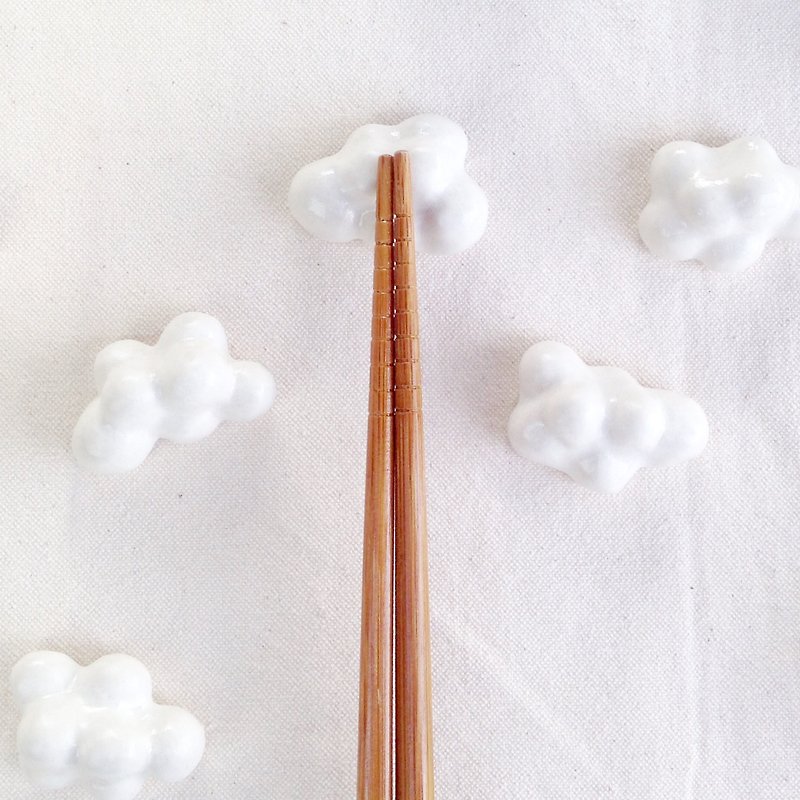 大自然 小云朵 筷架 - 摆饰 - 瓷 白色