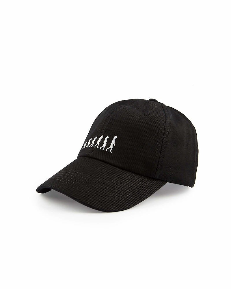 人类演化帽 Human Evolution Cap (黑) - 帽子 - 其他材质 