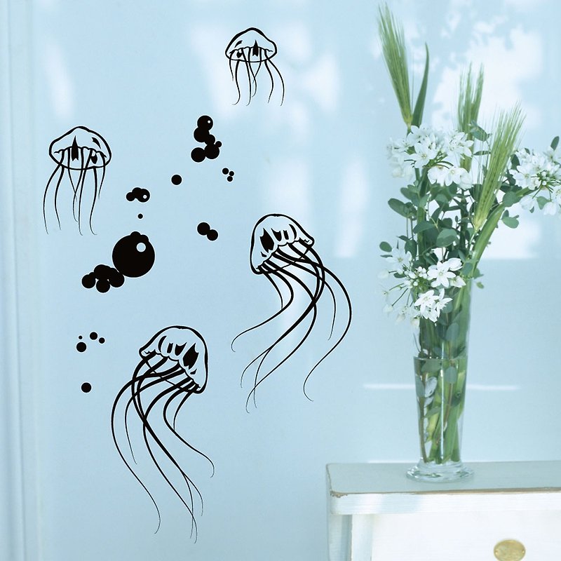 《Smart Design》创意无痕壁贴◆水母水母 8色可选 - 墙贴/壁贴 - 纸 