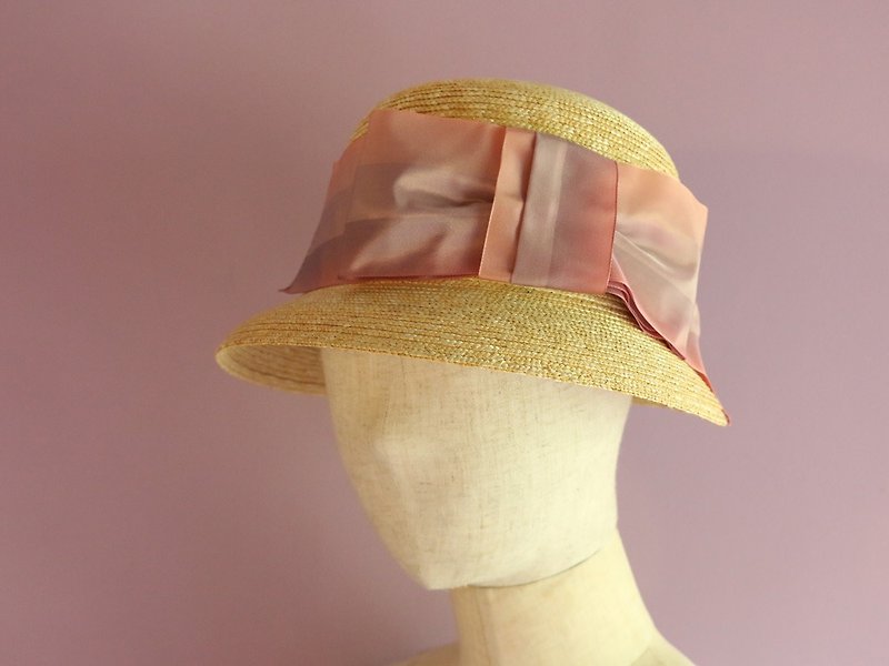 短檐草帽 Marie Pink - 帽子 - 其他材质 粉红色