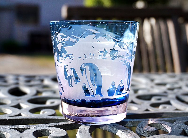 ペンギングラス【縹群青】 - 杯子 - 玻璃 蓝色