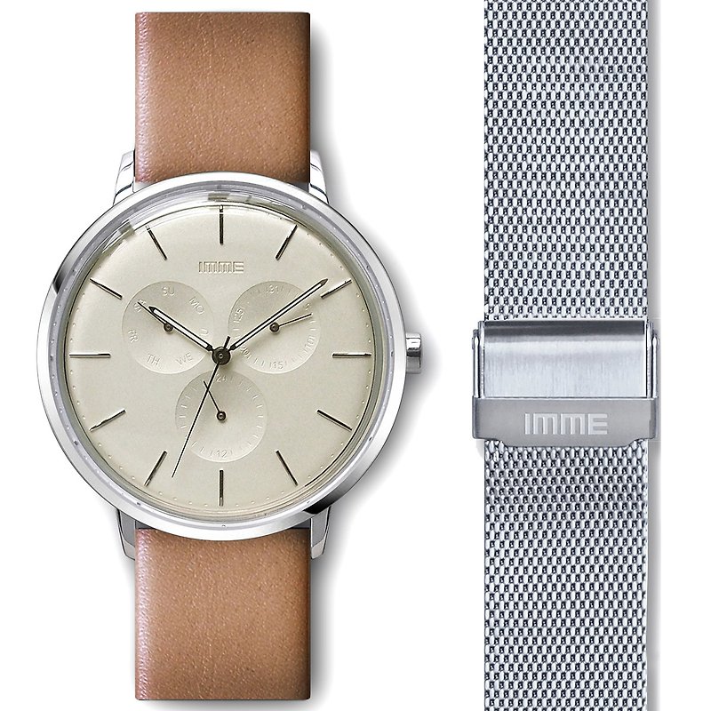 简约设计手表 5103 套装 情人礼物 - 男表/中性表 - 其他金属 银色