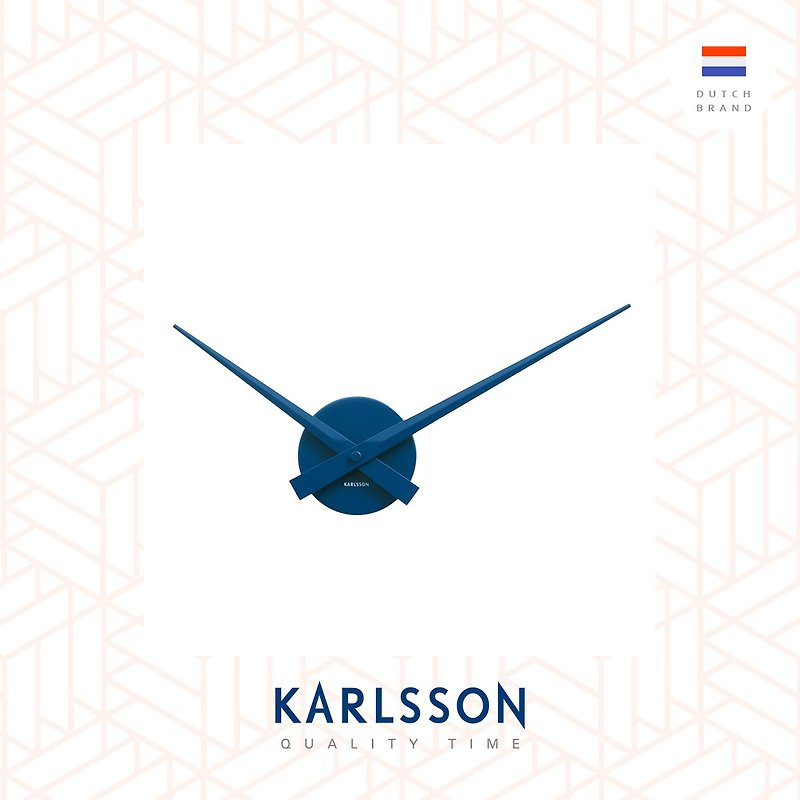 Karlsson Wall clock Little Big Time Dark Blue Mini - 时钟/闹钟 - 其他金属 蓝色